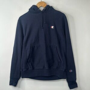 Champion Hoodie Mens Size S Navy Blue